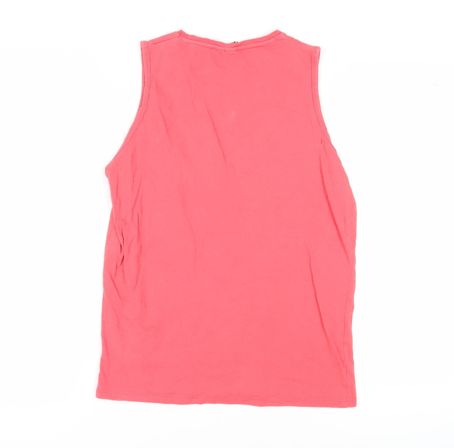 Jack & Jones Pink Sleeveless Graphic T-Shirt - Men's M