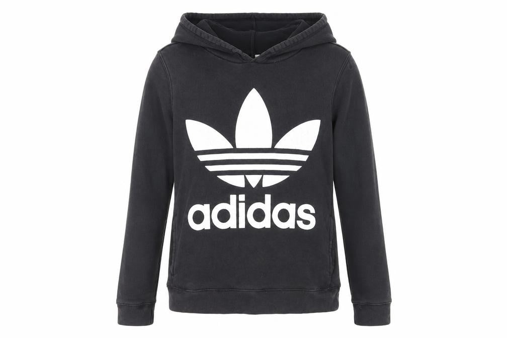 Unisex Adults UK 12 Regular adidas Black Pullover Hoodie