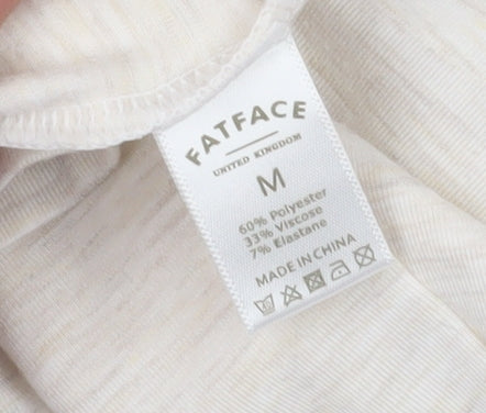 Fat Face Beige Thermal Long Sleeve Women's T-Shirt
