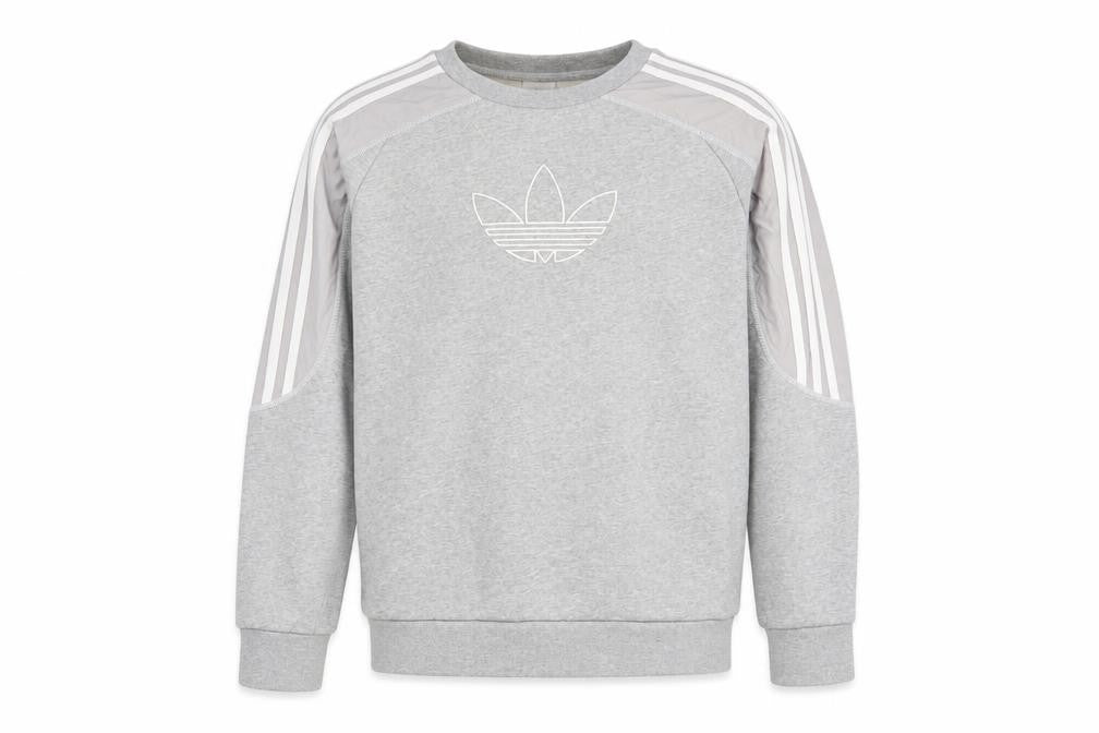 Adidas Boys Grey Pullover Sweatshirt, Logo, Age 13-14