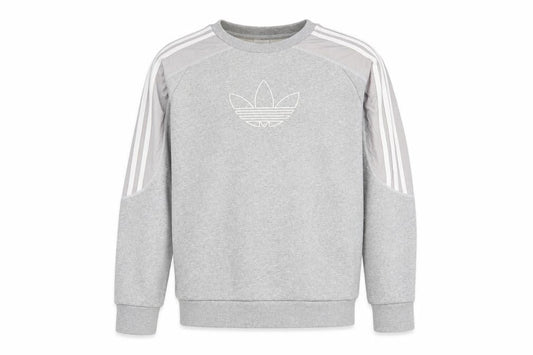 Adidas Boys Grey Pullover Sweatshirt, Logo, Age 13-14