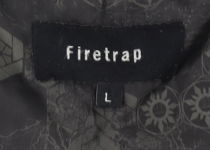 Firetrap Men's Black Quilted Jacket Size L
