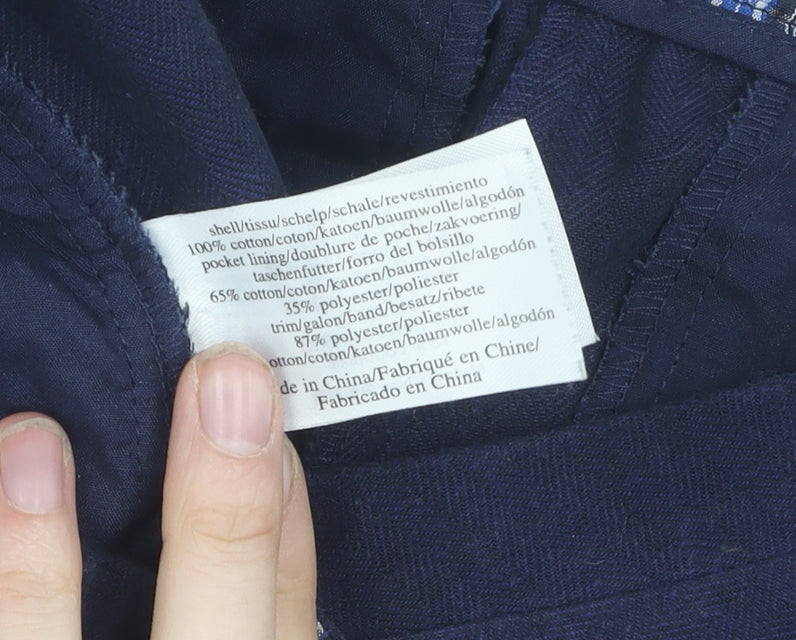 Laura Ashley Women's Blue Straight Trousers, Size 10