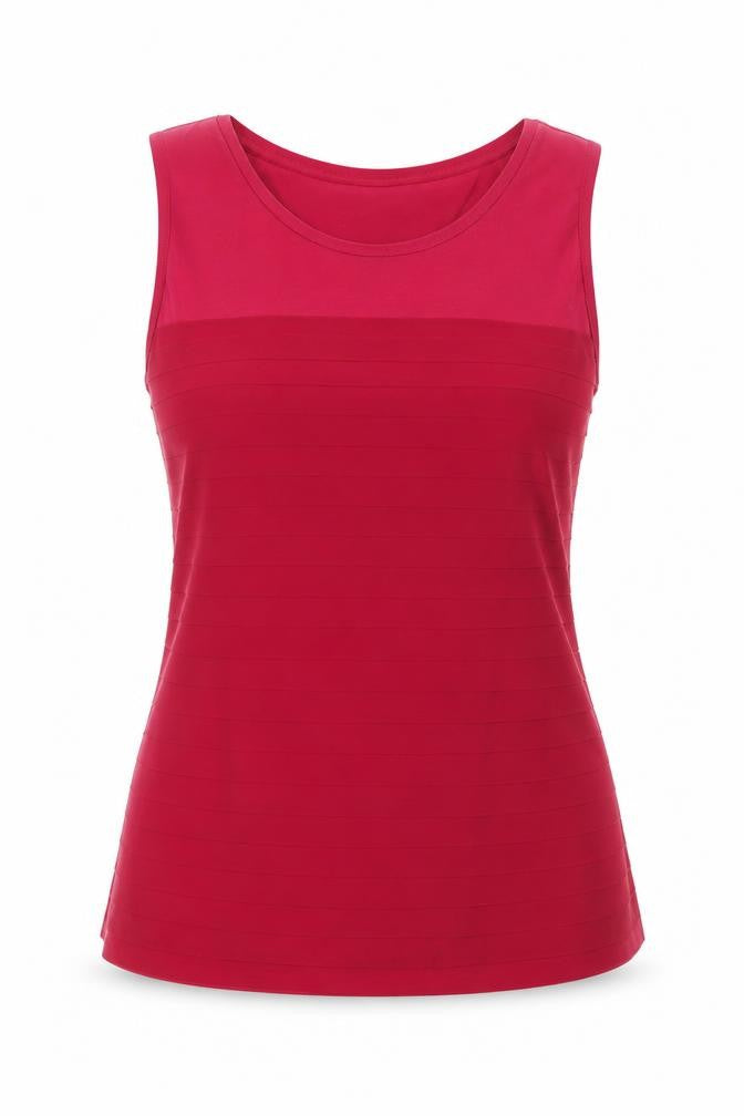 Womens UK Size 12 Laura Ashley Red Polyester Tank