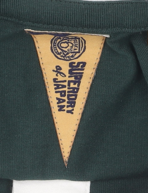 Superdry Women's Green Polo Shirt S Collared Casual