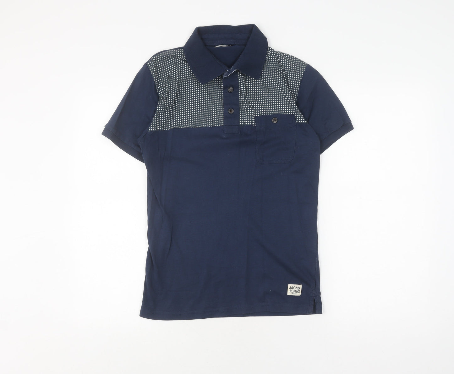 Jack & Jones Men's Blue Polo Shirt Small