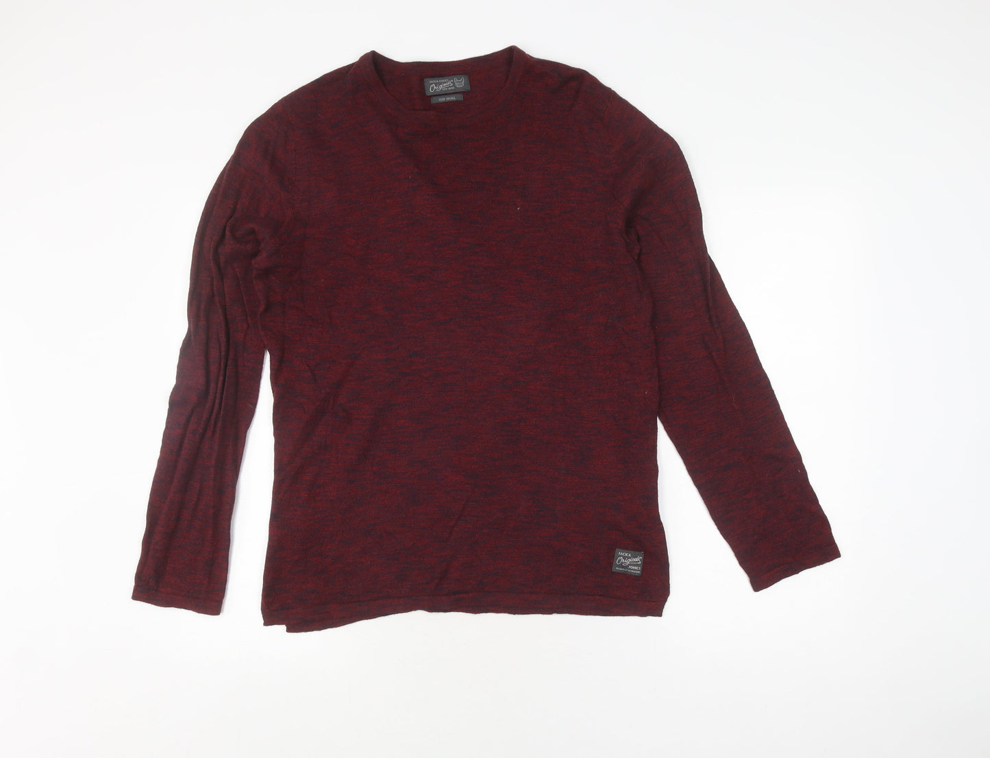 Jack & Jones Red Men's S Crew Neck Jumper