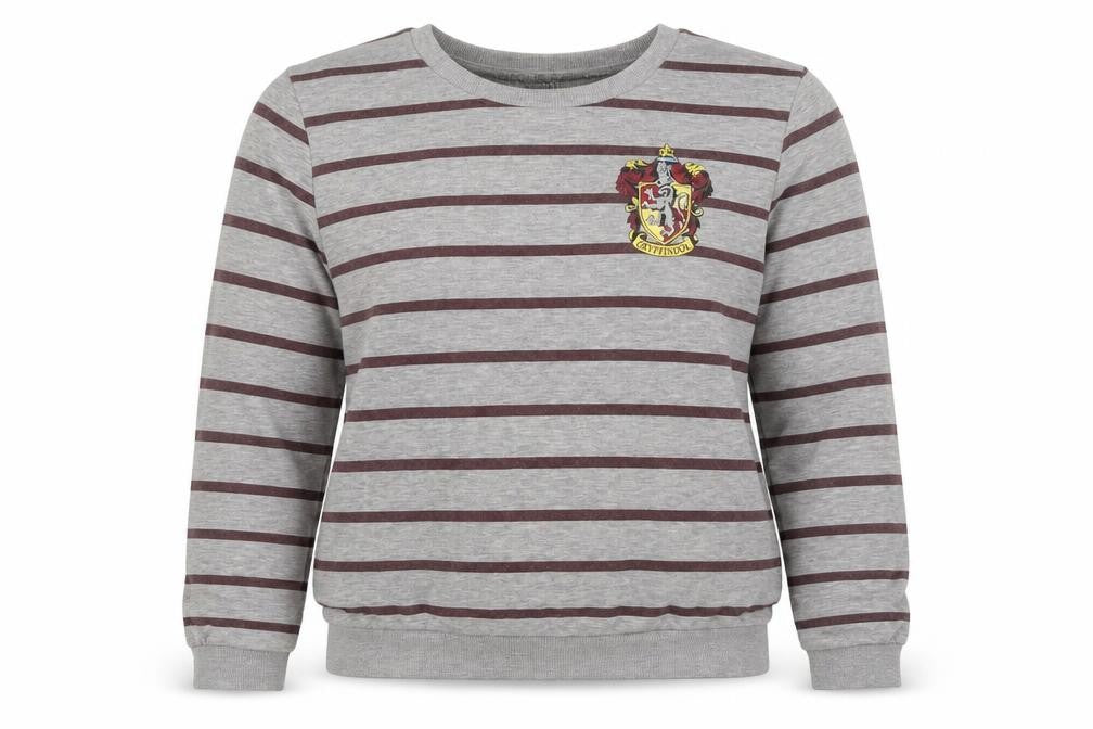 Unisex Adults UK 12 Regular Harry Potter Grey Pullover Sweatshirt