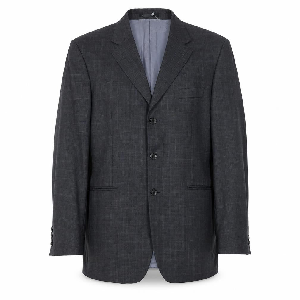 Mens 40 Chest Regular Austin Reed Grey Three-Button Blazer