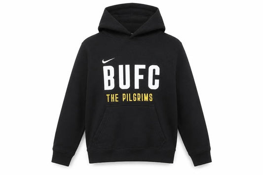 Nike Boys Black Hooded Pullover Football Hoodie, 12-13 Years