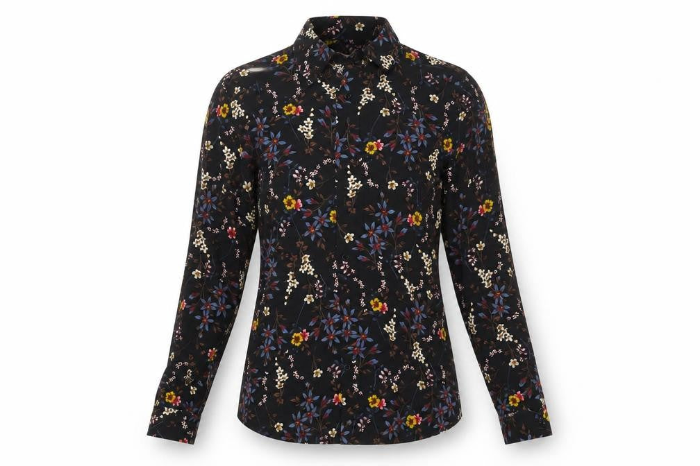 Womens UK Size S Reiss Black Viscose Blouse