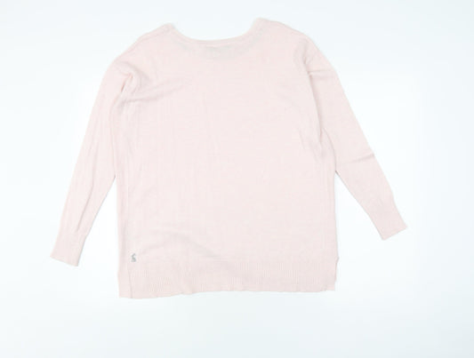 Joules Women's Pink Pullover Jumper Size 8