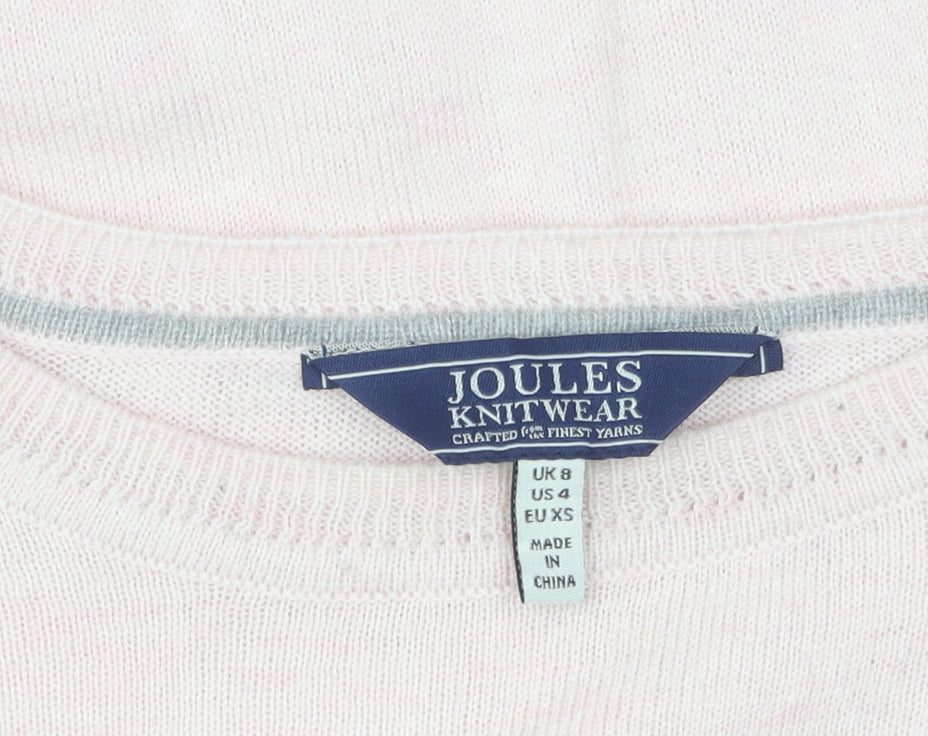 Joules Women's Pink Pullover Jumper Size 8