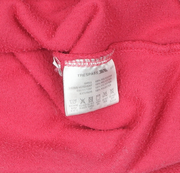 Trespass Pink Unisex High Neck Fleece Hoodie L