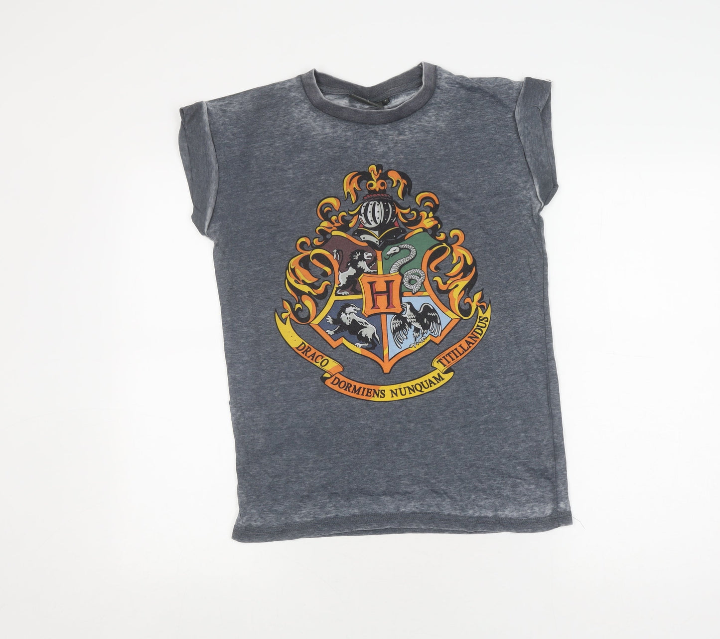 Harry Potter Grey T-Shirt, Size 6, Unisex Casual Tee