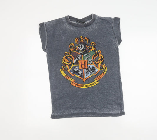 Harry Potter Grey T-Shirt, Size 6, Unisex Casual Tee