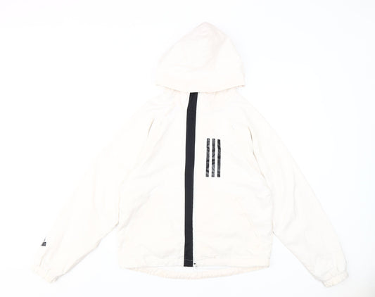 Adidas Unisex White XS Windbreaker Jacket