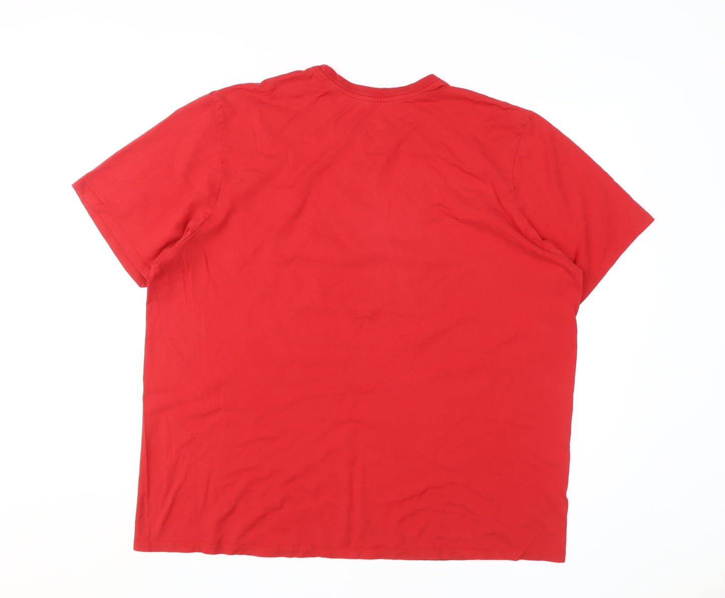 Nike Men's Red Athletic Graphic Print T-Shirt 2XL