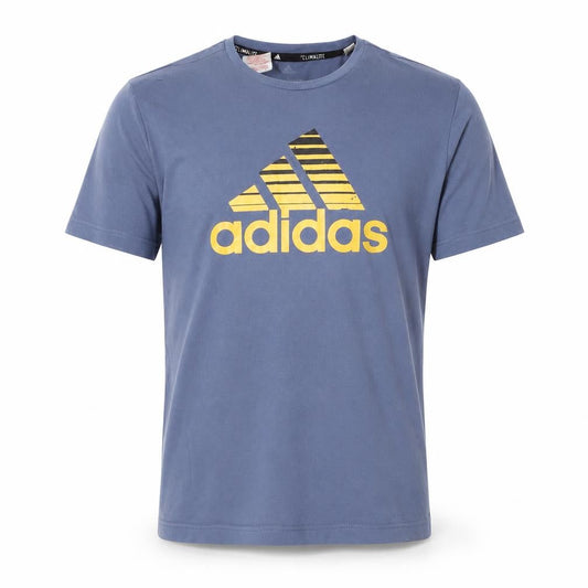 Adidas Boys Blue Graphic T-Shirt, Size L, Active Sportswear