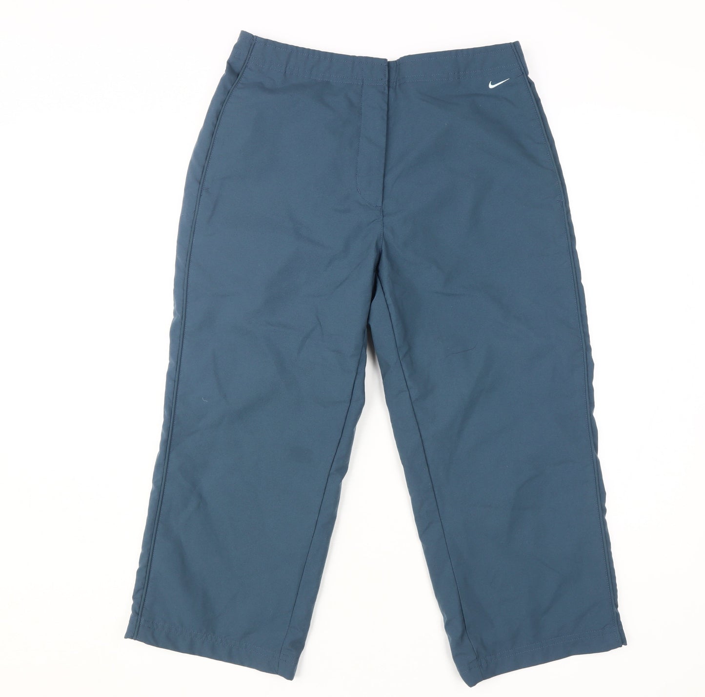 Nike Women's Blue Trousers S Casual Sports Elastic Waist