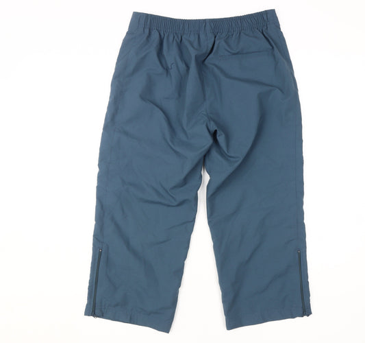 Nike Women's Blue Trousers S Casual Sports Elastic Waist