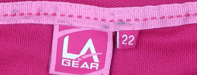 LA Gear Women's Pink Polo Shirt, Size 22