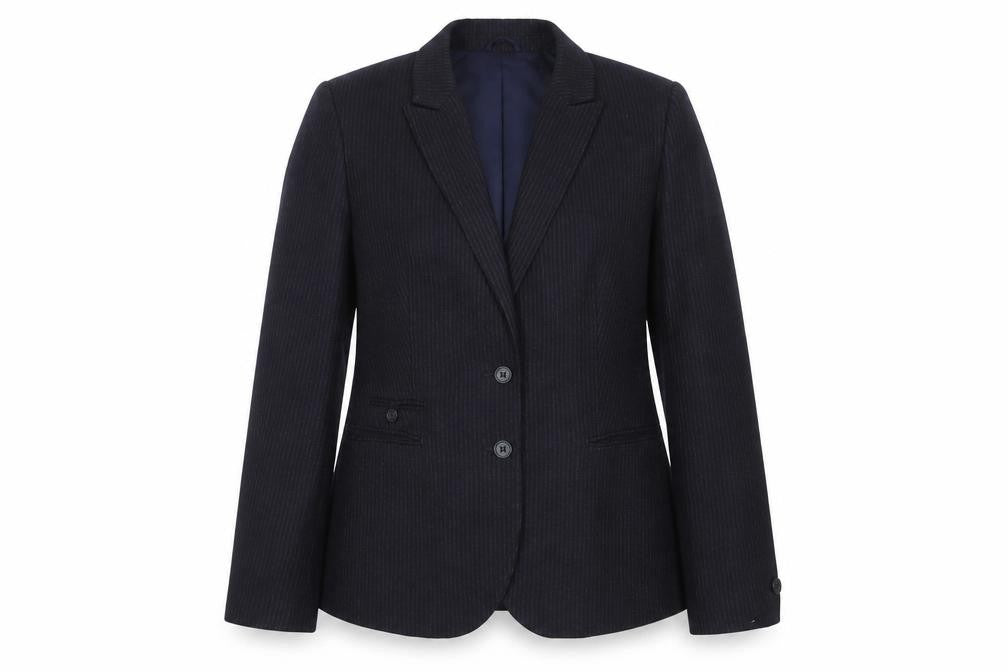 Next Women's Black Pinstripe Blazer, Size 14