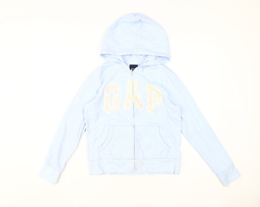 Gap Girls Blue Full Zip Hoodie 2XL Logo Casual