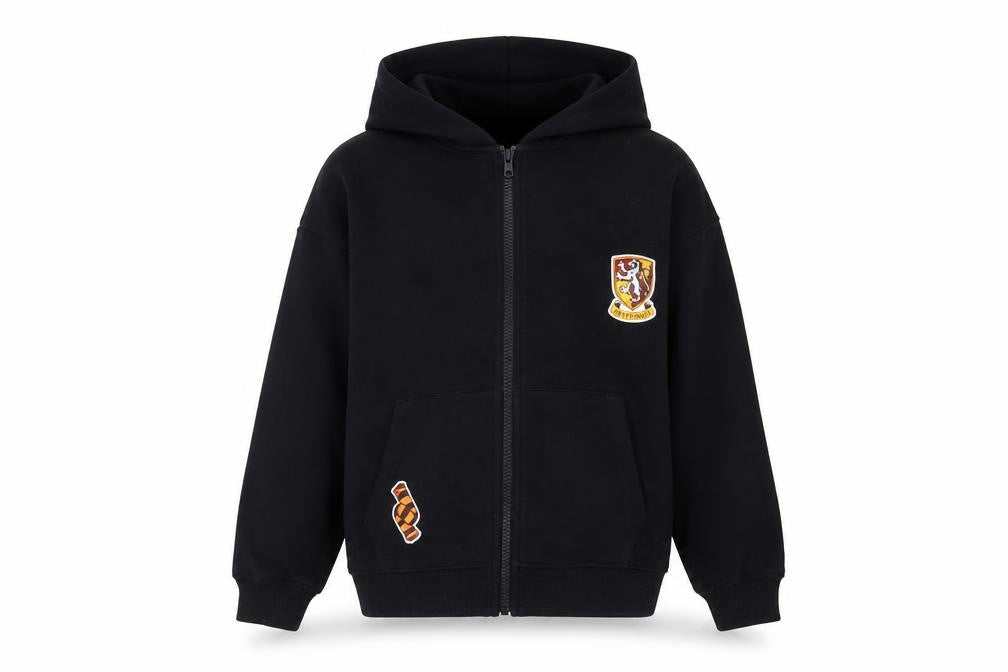 Marks and Spencer Girls Black Harry Potter Full Zip Hoodie 8-9 Years