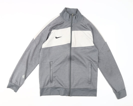 Nike Men's Grey Full Zip Sweatshirt M