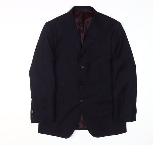 Marks and Spencer Men's Blue Wool Cashmere Blazer 42R