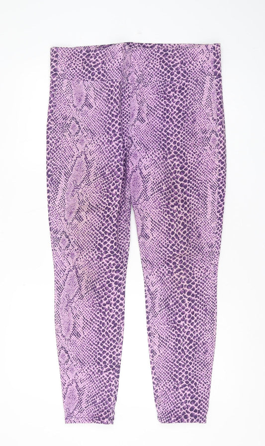 NINET2SIX Women's Purple Animal Print Jegging Size 16