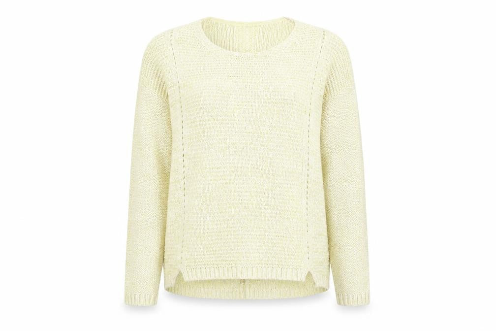 Marks and Spencer Women's Yellow Knitted Pullover Jumper - Size 16