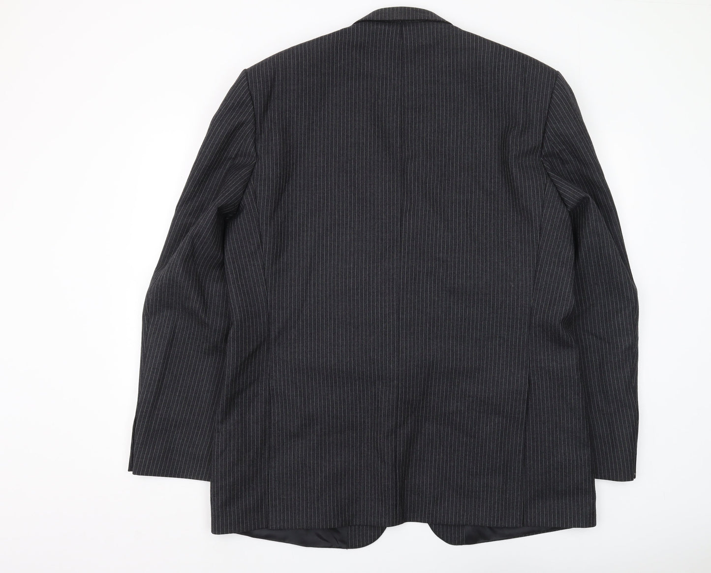 Label Tailoring Men's Black Striped Blazer 46L