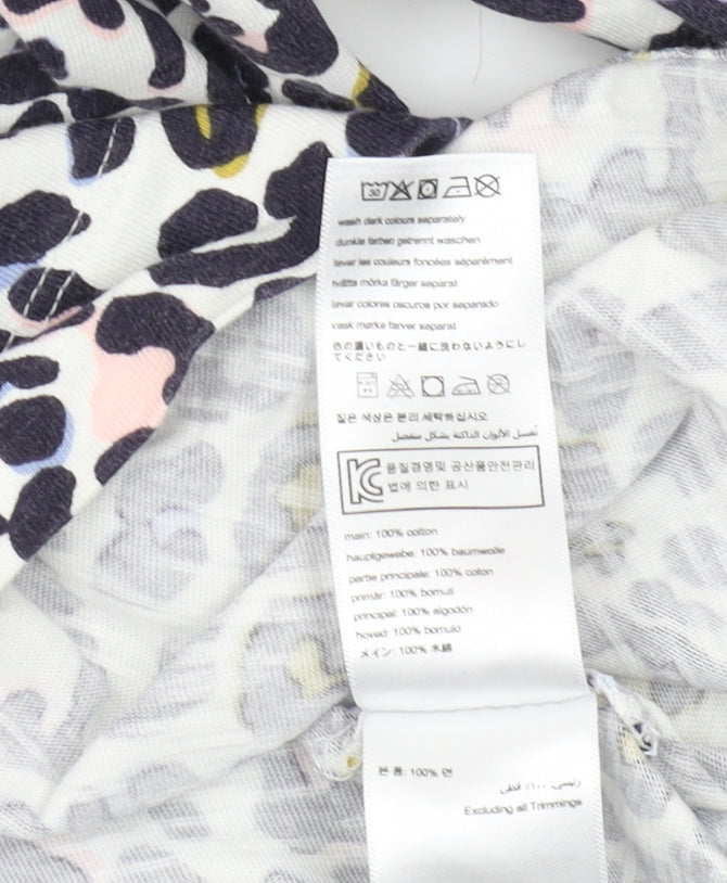 Joules Women's Multicolour Animal Print T-Shirt Size 8