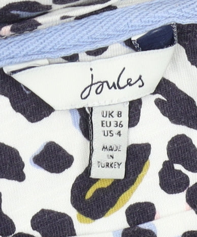 Joules Women's Multicolour Animal Print T-Shirt Size 8
