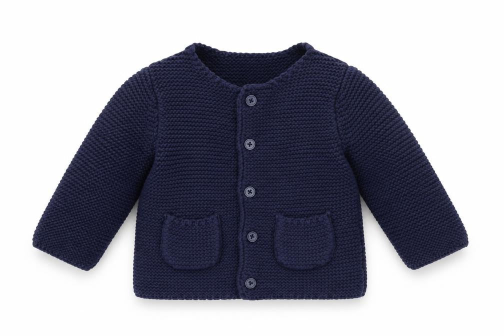 Jasper Conran Blue Unisex Cardigan 0-3 Months