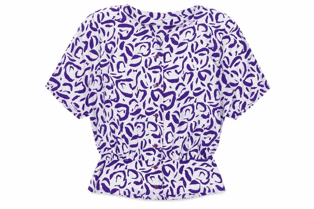 Womens UK Size 10 Windsmoor Purple Polyester Blouse