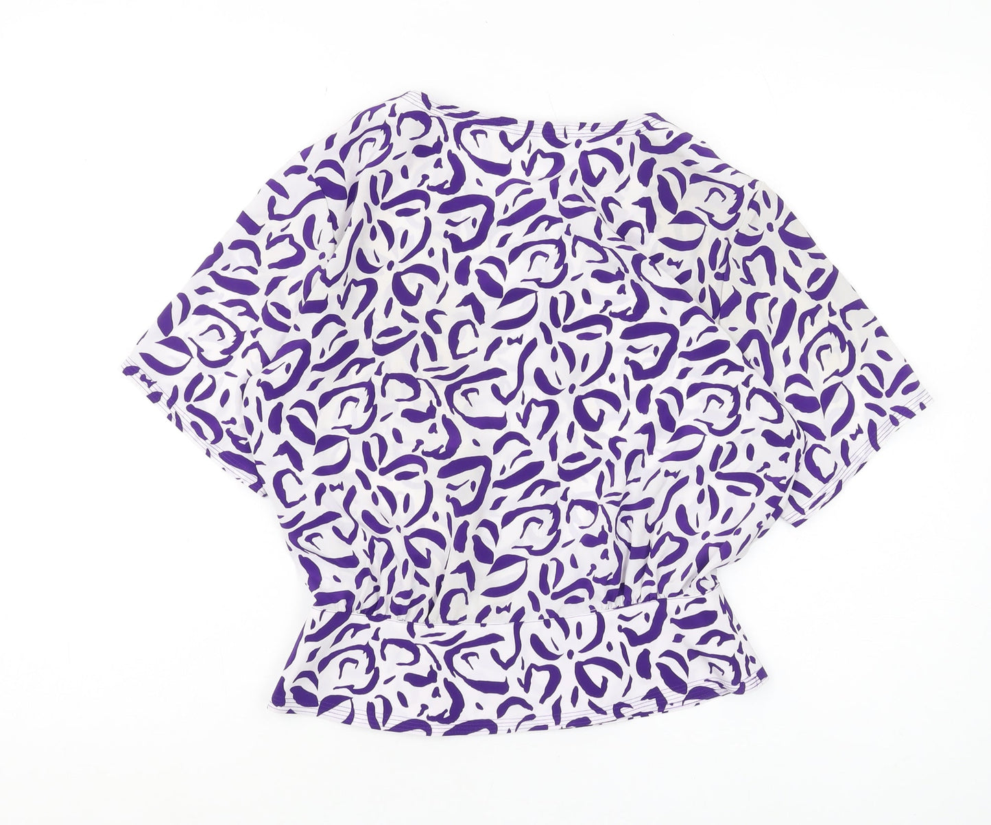 Windsmoor Women's Purple Animal Print Blouse, Size 10