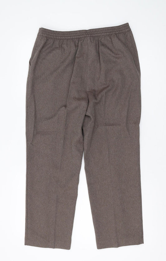 Honor Millburn Women's Brown Cropped Trousers Size 12
