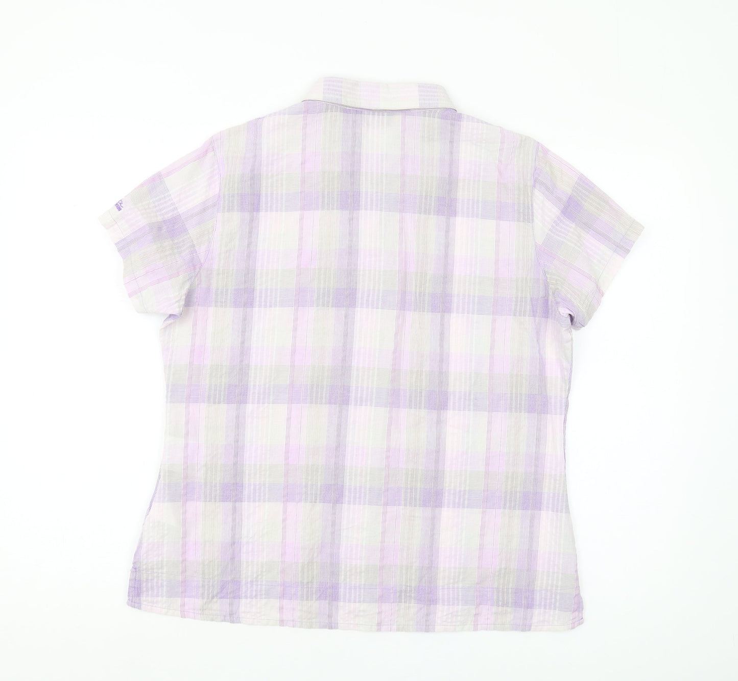 Regatta Women's Multicoloured Plaid Button-Up Shirt, Size 14