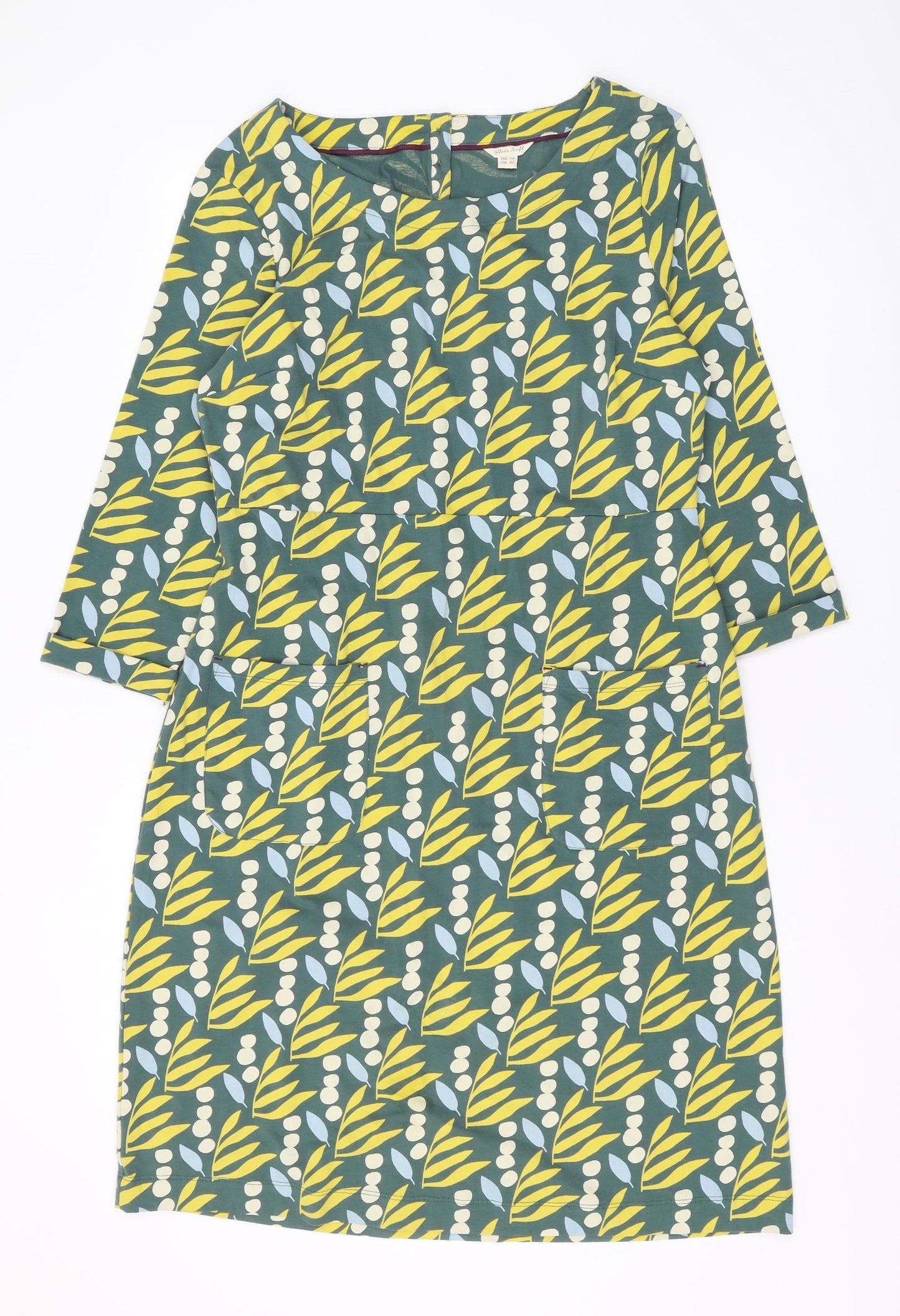White Stuff Women's Multicoloured Shift Dress Size 14