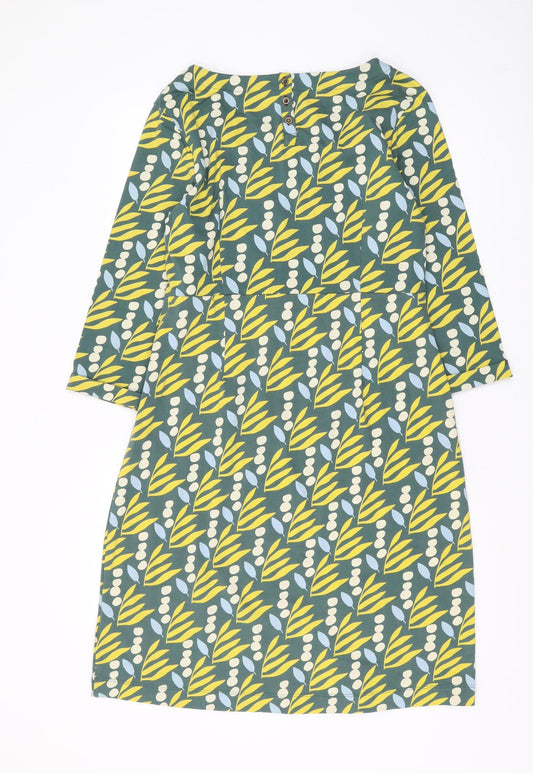 White Stuff Women's Multicoloured Shift Dress Size 14