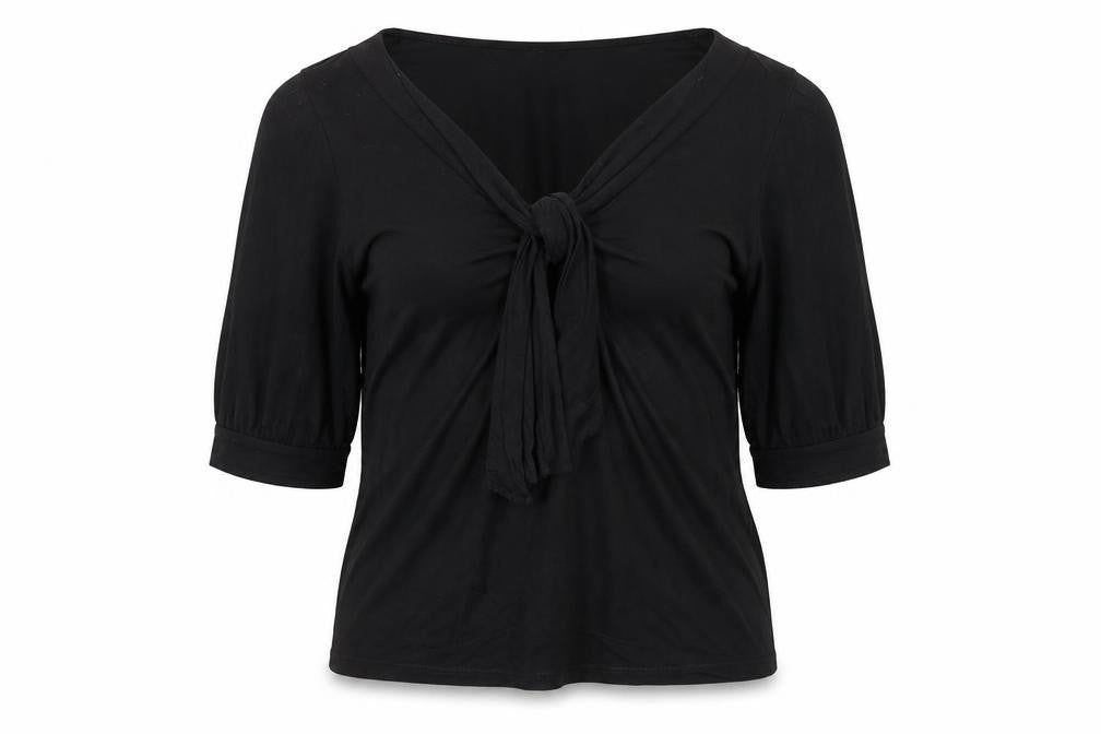 Womens UK Size L Banana Republic Black Viscose Blend Blouse