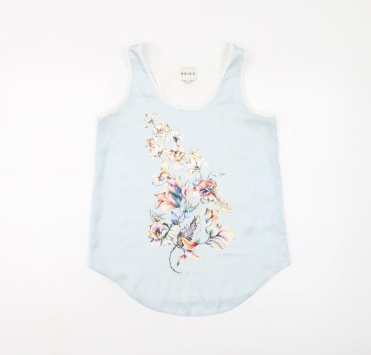 Reiss Women's Floral Multicoloured Tank Top Size 6
