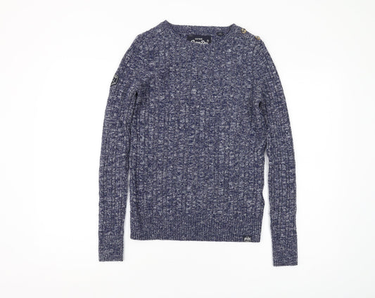 Superdry Women's Blue Pullover Jumper XS