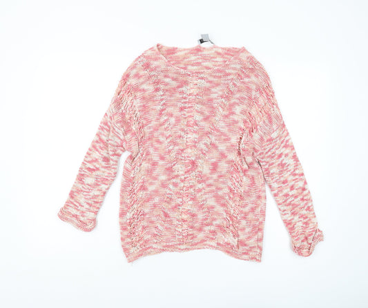 DKNY Women's Multicoloured Pullover Jumper, Size S