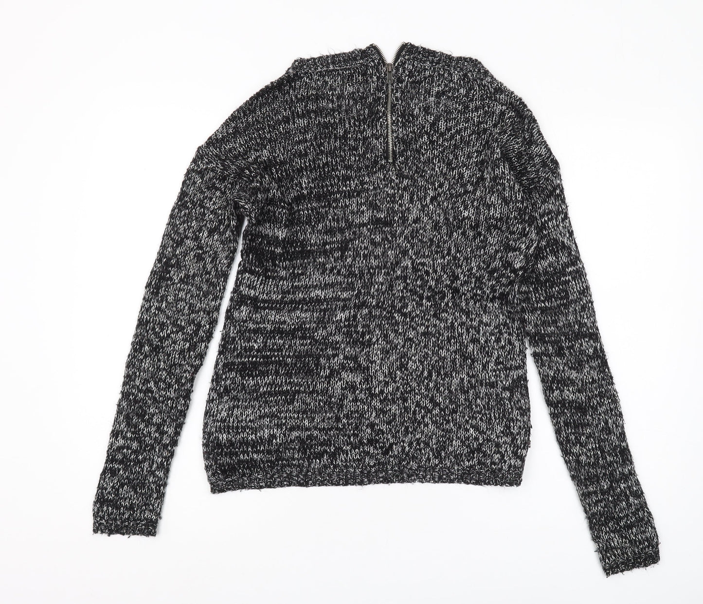 Jacqueline de Yong Women's Black XS Full Zip Jumper