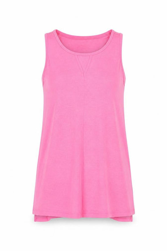 Womens UK Size S Calvin Klein Pink Polyester Blend Tank