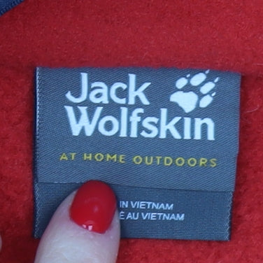 Jack Wolfskin Men's Red Pullover Sweatshirt M Fleece